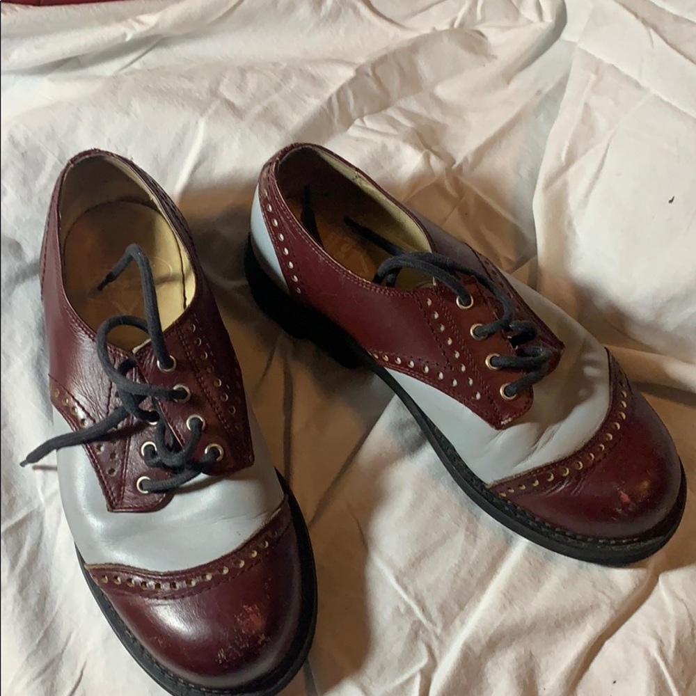 Fluevogs saddle shoes 90s Vintage  size 8M/10W